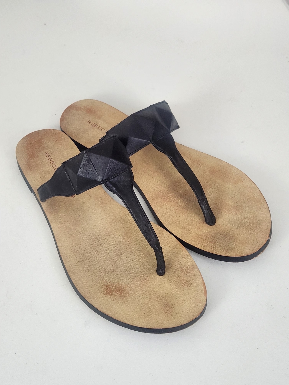 Rebecca Minkoff Eloise Leather Thong Sandals Size 7.5